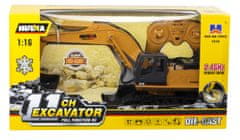 WOWO RC Bulldozer H-Toys 1510 - 11CH 2,4 GHz 1,16 Diaľkovo Ovládané Rýpadlo