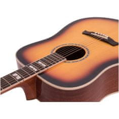 Dimavery STW-40, akustická gitara typu Dreadnought, sunburst