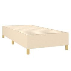 shumee Boxspring posteľ s matracom krémová 100x200 cm látka