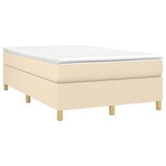 Petromila vidaXL Boxspring posteľ s matracom krémová 120x190 cm látka