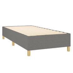 shumee Boxspring posteľ s matracom tmavosivá 100x200 cm látka