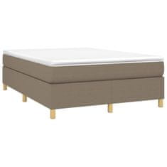 Vidaxl Rám na boxspring posteľ čierny sivohnedý 140x190 cm