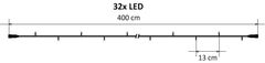 DecoLED DecoLED LED svetelná reťaz - 4 m, 32 teple bielych diód