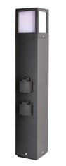 Light Impressions Deko-Light stojacie svietidlo Facado Socket 220-240V AC/50-60Hz E27 1x max. 20,00 W 650 mm tmavosivá 733064