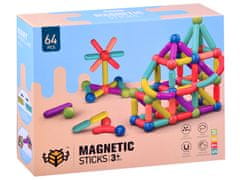 JOKOMISIADA Farebné magnetické bloky 64el pre deti ZA3827