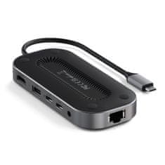 Satechi USB-4 Multiport w2.5G Ethernet, tmavosivá