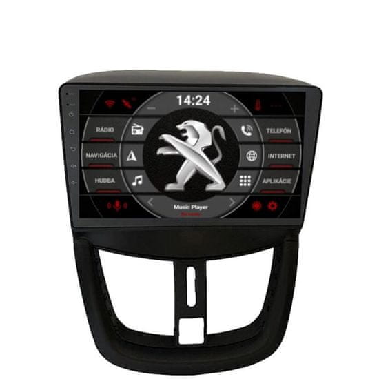 TomiMax 287 Android 12 autorádio Peugeot 207 2007-2014