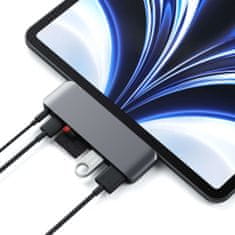 Satechi USB-C Mobile PRO Hub SD - adaptér pre tablet PC, tmavo šedá