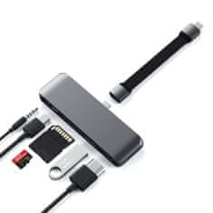 Satechi USB-C Mobile PRO Hub SD - adaptér pre tablet PC, tmavo šedá