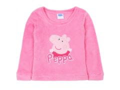 Peppa Pig Peppa Pig Dievčenské fleecové pyžamo, ružovo-biele OEKO-TEX 6-8 let 116-128 cm