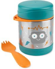 Skip hop Spark Style Termoska na jedlo s lyžičkou/vidličkou Robot 325 ml, 3r+