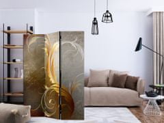 Artgeist Paraván - Zlaté písmená 135x172 plátno na drevenom ráme obojstranná potlač