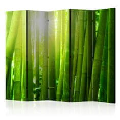 Artgeist Paraván - Slnko a bambus IV 225x172 plátno na drevenom ráme obojstranná potlač