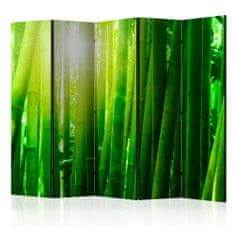 Artgeist Paraván - Slnko a bambus II 225x172 plátno na drevenom ráme obojstranná potlač