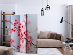 Artgeist Paraván - Symbol Japonska - kvety sakury 135x172 plátno na drevenom ráme obojstranná potlač