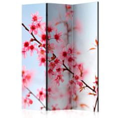 Artgeist Paraván - Symbol Japonska - kvety sakury 135x172 plátno na drevenom ráme obojstranná potlač