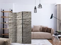 Artgeist Paraván - Tehlový múr: minimalizmus 135x172 plátno na drevenom ráme obojstranná potlač