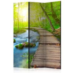 Artgeist Paraván - Zelený les 135x172 plátno na drevenom ráme obojstranná potlač