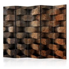 Artgeist Paraván - Tehlový pletenec II 225x172 plátno na drevenom ráme obojstranná potlač