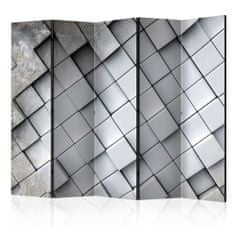 Artgeist Paraván - Sivé pozadie 3D II 225x172 plátno na drevenom ráme obojstranná potlač