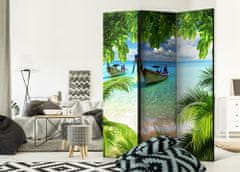 Artgeist Paraván - Tropický raj 135x172 plátno na drevenom ráme obojstranná potlač