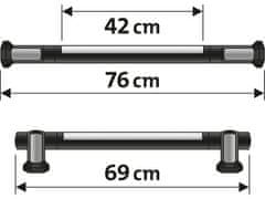 Extol Light Montážna lampa (43157) lampa montážní 1200lm, 75cm, rotační a kloubová