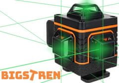 BIGSTREN  18763 4D Krížový Nivelačný Laser 16 Líniový Prístroj