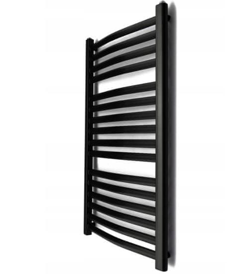 Regnis LE-Z, vykurovacie teleso 540x910mm, 469W, čierna, LE-Z/90/50/BLACK