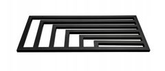Regnis Kreon Zenit, vykurovacie teleso 1200x550 mm, 630W, čierna matná, KZ120/55/BLACK