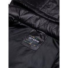 OMBRE Pánska zimná prešívaná bunda EWIA čierna MDN120356 S
