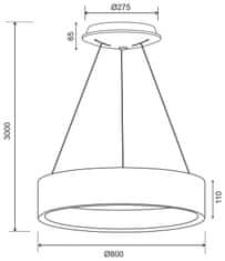 Light Impressions Deko-Light závesné svietidlo Sculptoris 800 mm, 60,0 W, 3000/4000 K, biela 220-240V AC/50-60Hz 60,00 W 3000/4000 K 4100 lm biela RAL 9016 342