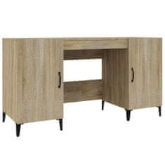 Vidaxl Stôl dub somoma 140x50x75 cm spracované drevo