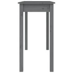 Petromila vidaXL Konzolový stolík sivý 110x40x75 cm masívne borovicové drevo