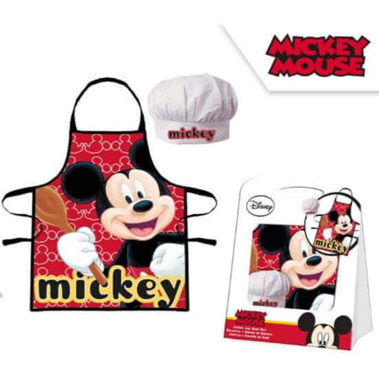 KIDS LICENSING Detský kuchársky set (čiapka a zástera) MICKEY MOUSE, WD21504