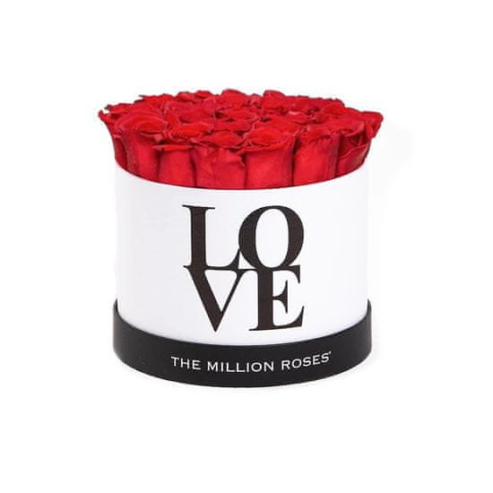 The Million Roses Malý box - červené trvácne ruže