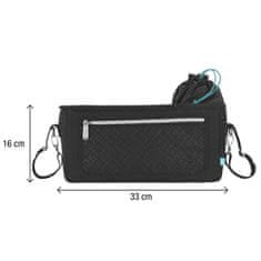 organizér na kočík STROLLER BAG Black