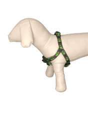 Palkar Motýlik postroj pre psov 44 cm - 62 cm veľ. 2 hnedo-zelená s labkami