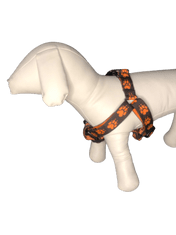 Palkar Motýlik postroj pre psov 50 cm - 66 cm veľ. 3 čierno-oranžová s labkami