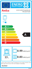 Amica vstavaná elektrická rúra TFB 130 TSCW