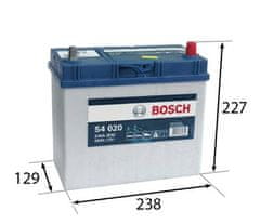 Bosch S4 45Ah Autobatéria 12V , 330A , 0 092 S40 200