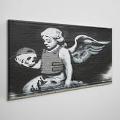 COLORAY.SK Obraz Canvas Anjel Brnenie Banksy 100x50 cm