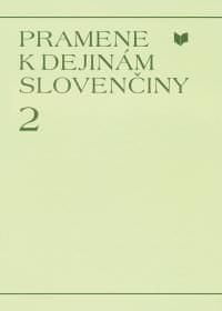 Pramene k dejinám slovenčiny 2