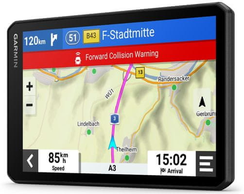 GPS navigácia Garmin DriveCam 76 7palcový dotykový displej integrovaná kamera palubná kamera záznamová kamera kvalitná kamera svetovej mapy rýchlejšia doživotné aktualizácie máp vysoké rozlíšenie učenie návykov slot na pamäťové karty microSD karta predpoveď ciele jazdné návyky upozornenie na zjazd a križovatky držiak výkonná navigácia do auta výkonná automobilová navigácia dlhá výdrž batérie jasný displej WiFi Bluetooth sprievodná aplikácia