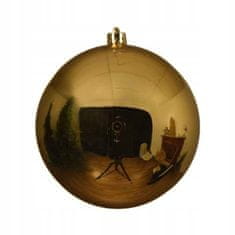 Kaemingk Vianočná ozdoba na stromček nerozbitná zlatá 20 cm