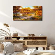 COLORAY.SK Obraz canvas Park Stromy jesenné lístie 100x50 cm