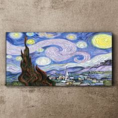 COLORAY.SK Obraz Canvas nočné dediny 140x70 cm