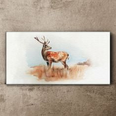 COLORAY.SK Obraz Canvas Akvarel Animal Deer 100x50 cm