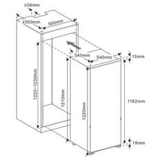 Philco Vstavaná chladnička PTL 12232 BI