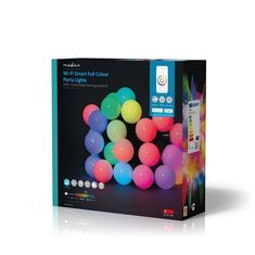 Nedis Párty osvetlenia SmartLife LED, Wi-Fi, RGB, 48 LED, 10.8 m, Android / IOS