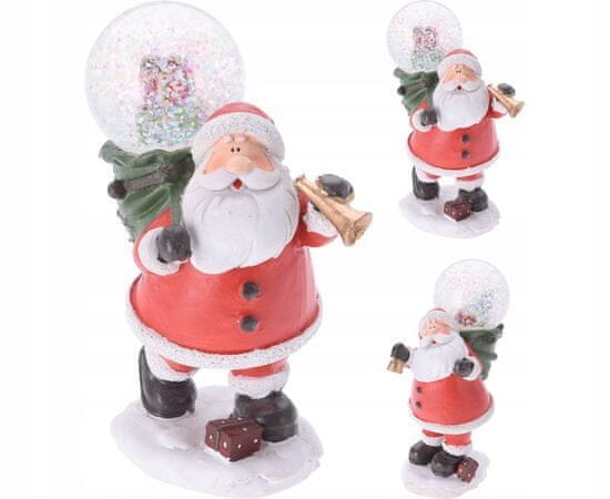 Koopman Vianočná vodná guľa Santa Claus 13 cm